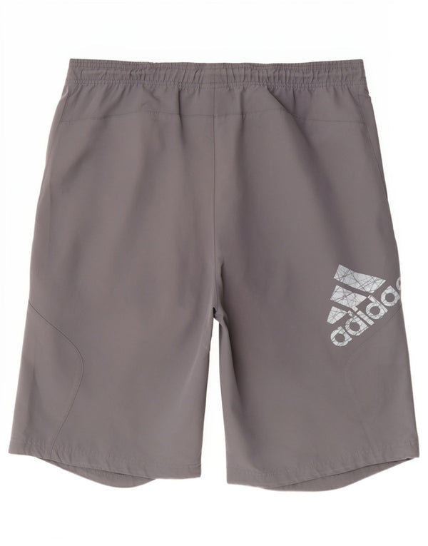 Adidas Herren Sportshorts mit Grafik, groß, grau, Polyester, Sport