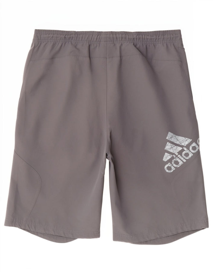 Adidas Herren Sportshorts mit Grafik, groß, grau, Polyester, Sport