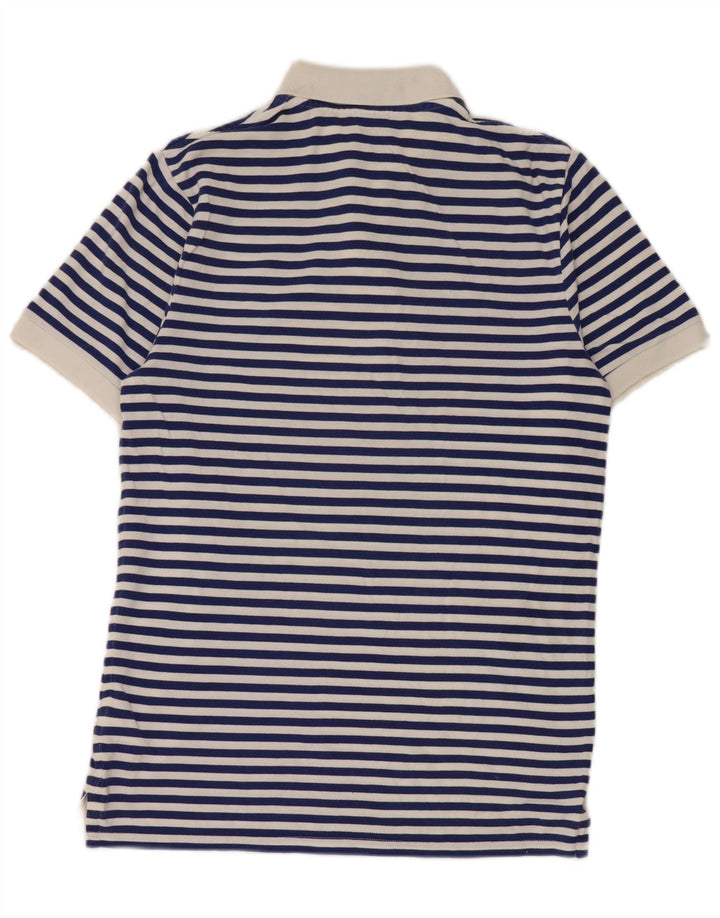 Nike Herren Inter Mailand Poloshirt Mittelgroße marineblaue gestreifte Baumwolle