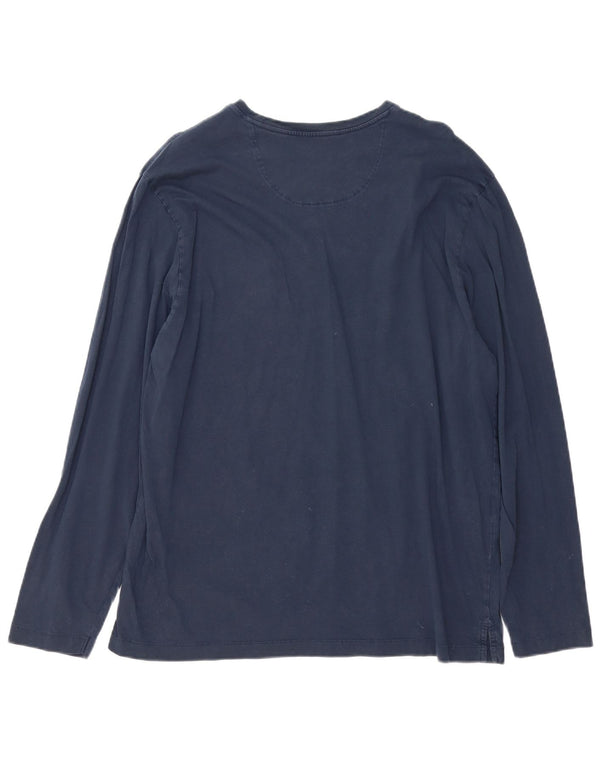 Tommy Bahama Herren-Top, langärmelig, groß, marineblau, Baumwolle