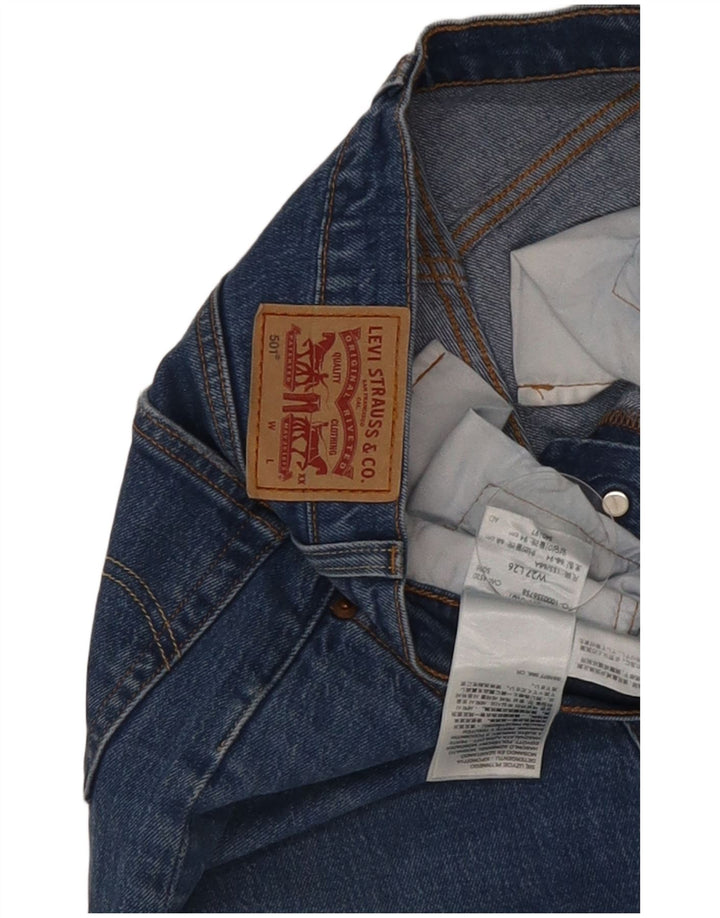 Levi's Damen 501 Straight Jeans W27 L26 Blaue Baumwolle