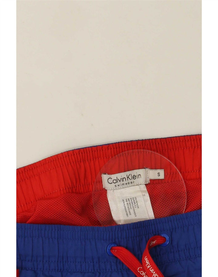 Calvin Klein Herren Badeshorts mit Grafik, Größe S, Blau, Polyester