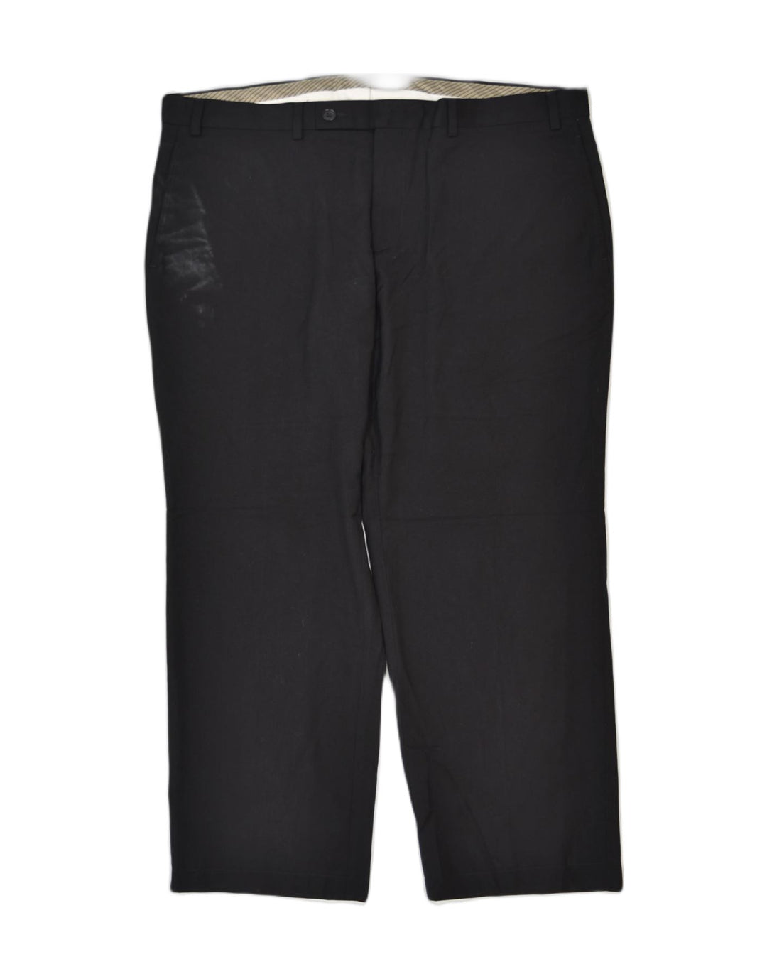 RALPH LAUREN Womens Straight Suit Trousers W36 L30 Black Polyester | Vintage | Thrift | Second-Hand | Used Clothing | Messina Hembry 
