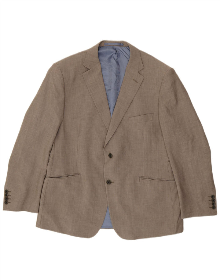 Marks & Spencer Herren-Blazer mit 2 Knöpfen, UK 44, XL, graue Wolle