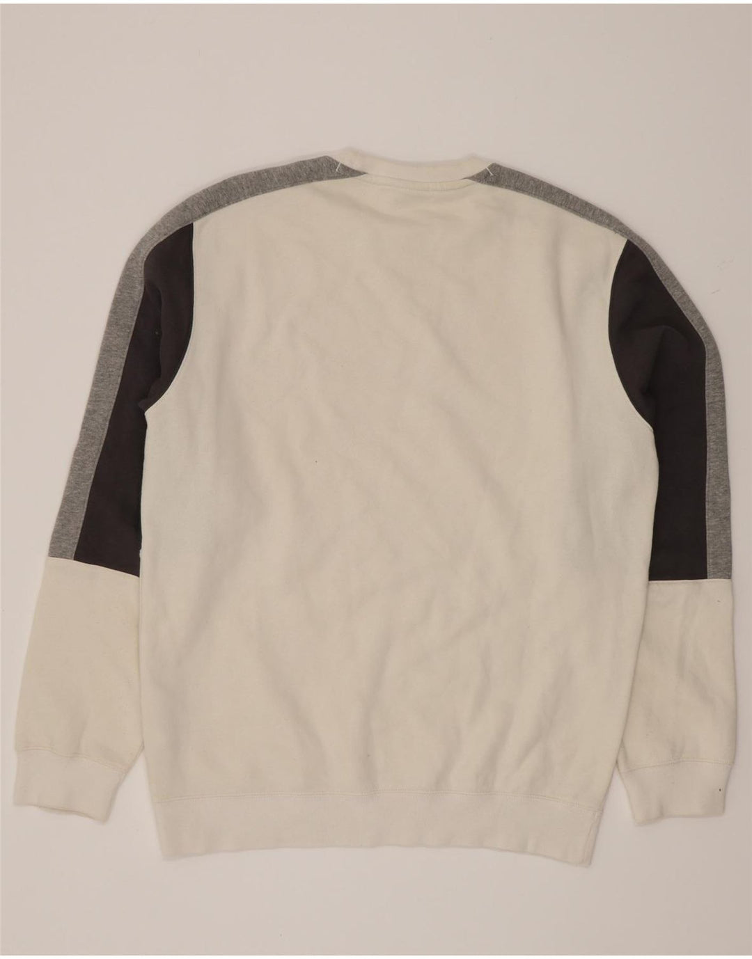 Champion Herren-Sweatshirt-Pullover XL, weiße Colourblock-Baumwolle