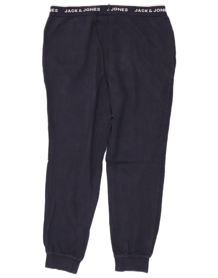 JACK & JONES Herren-Trainingsanzug-Hose mit grafischem Muster, mittleres Marineblau