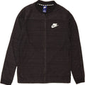 NIKE Womens Tracksuit Top Jacket UK 14 Medium Black Striped Cotton Vintage Nike and Second-Hand Nike from Messina Hembry 