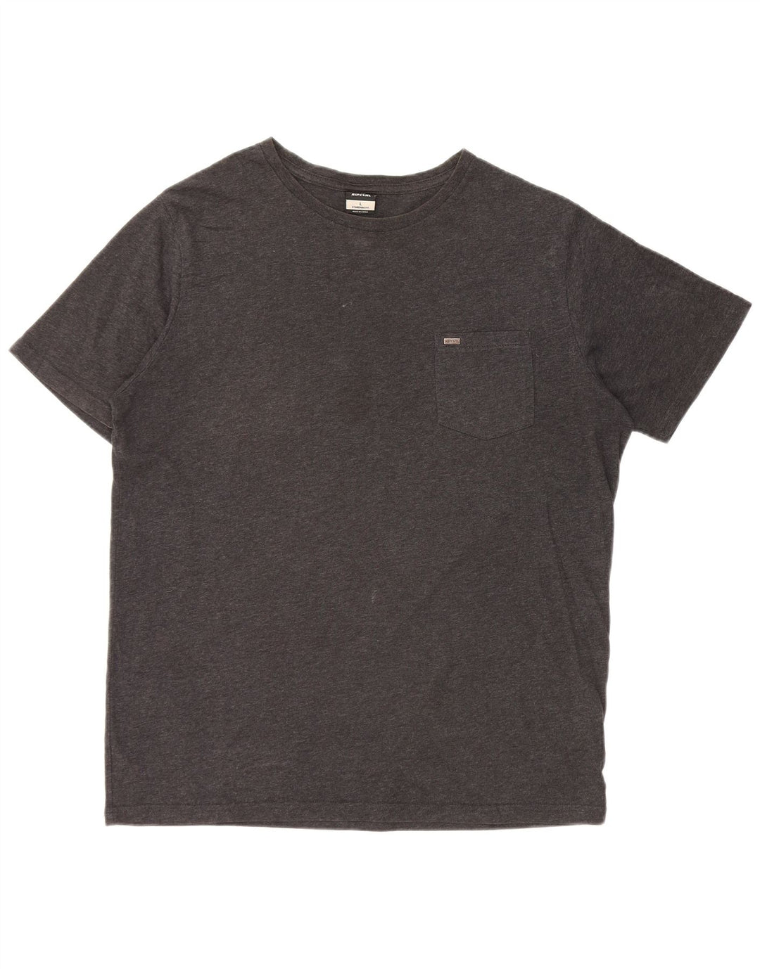 RIP CURL Herren-T-Shirt mit Standard-Passform, groß, graue Baumwolle
