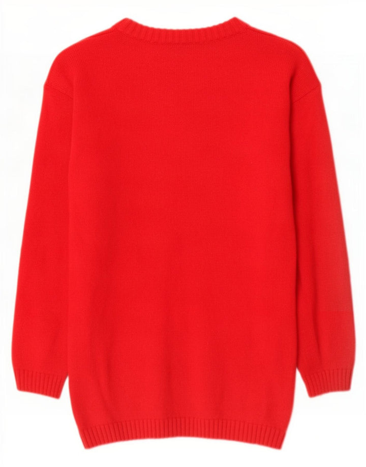 Burberry Jungen-Pullover mit U-Boot-Ausschnitt, 13–14 Jahre, Rot
