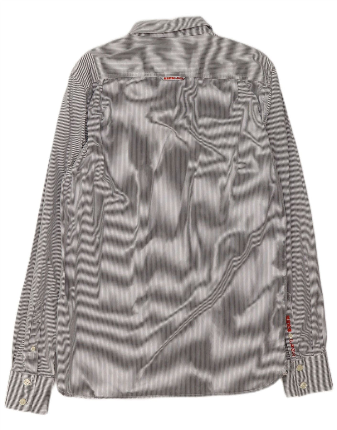 Superdry Herrenhemd XL, blau gestreift, Baumwolle
