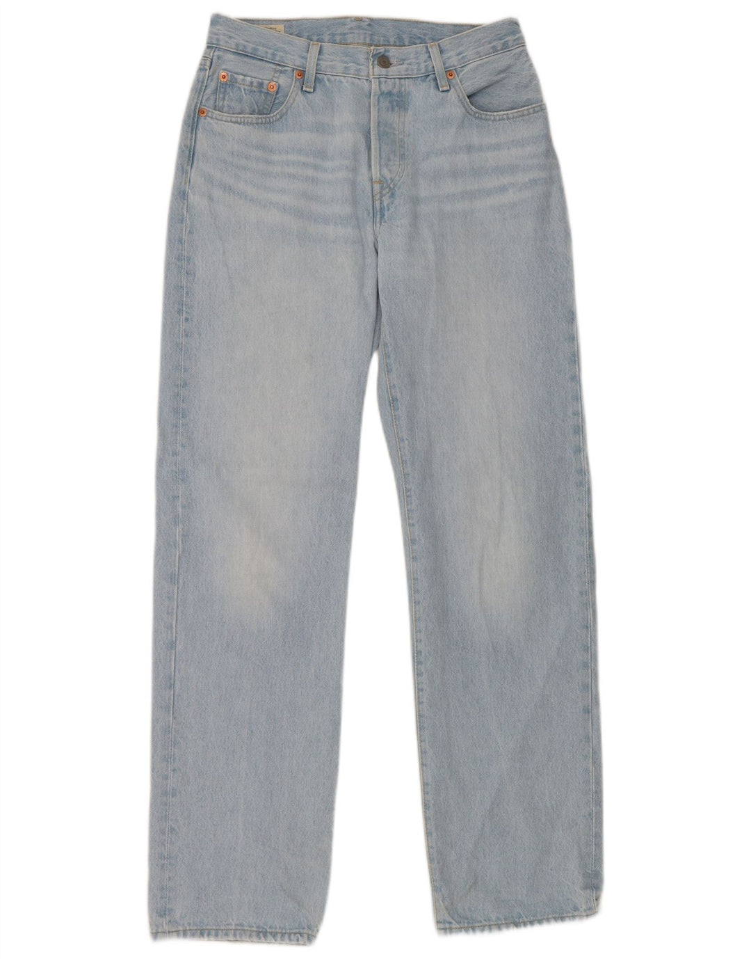 Levi's Damen 501 Straight Jeans W25 L32 Blaue Baumwolle
