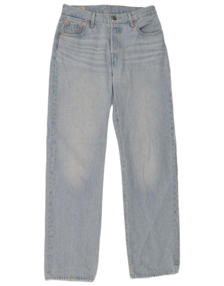 Levi's Damen 501 Straight Jeans W25 L32 Blaue Baumwolle