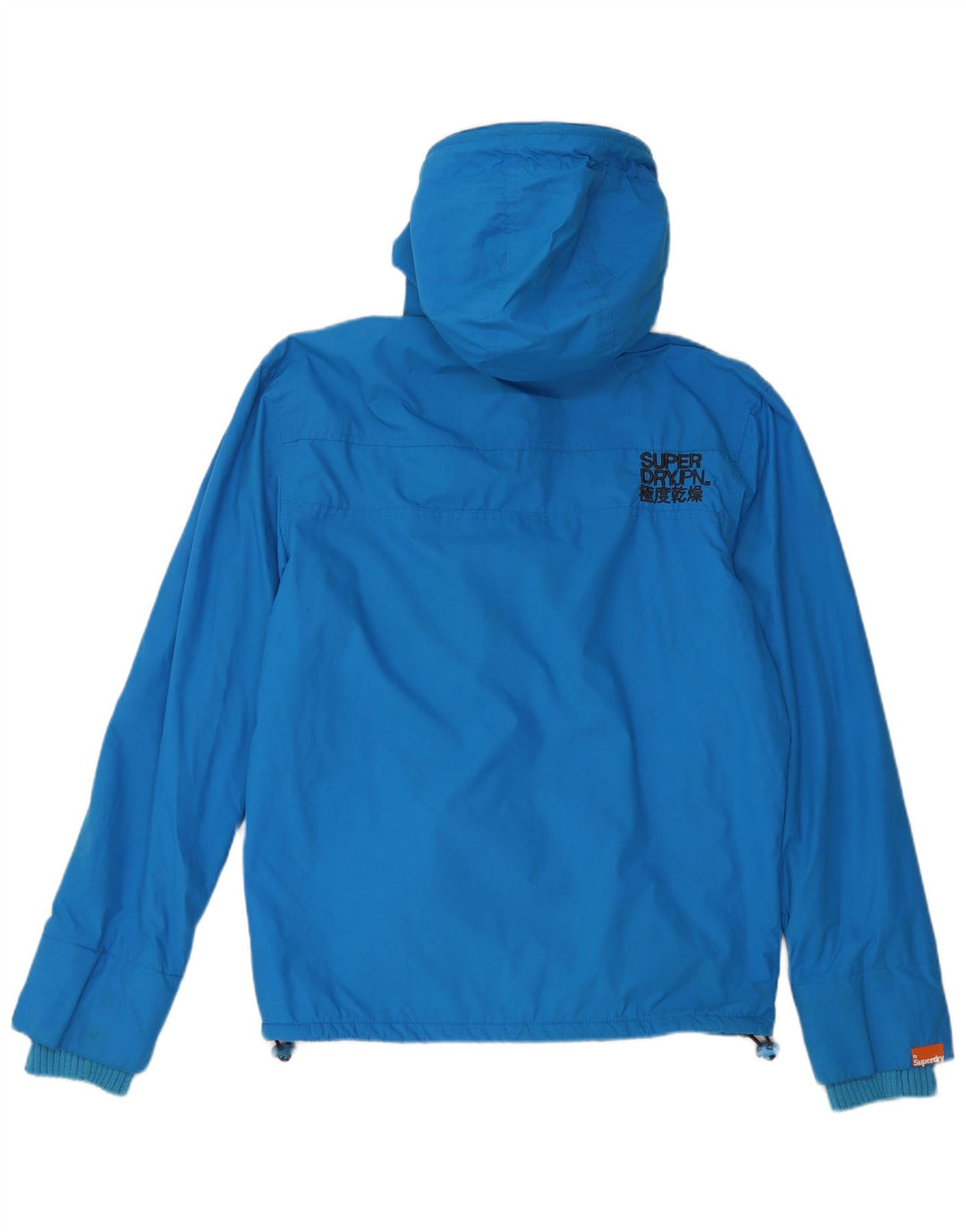 SUPERDRY Herren The Windcheater Kapuzen-Windjacke, Größe 40, Blau