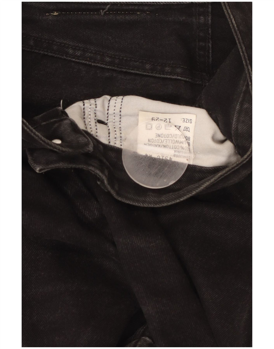 LEE Damen High Waist Tapered Jeans US 12 Large W29 L29 Schwarze Baumwolle