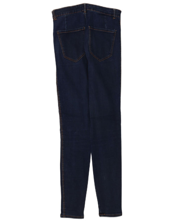 Zara Damen Trafaluc Skinny Jeans EU 36 XS W26 L28 Blaue Baumwolle