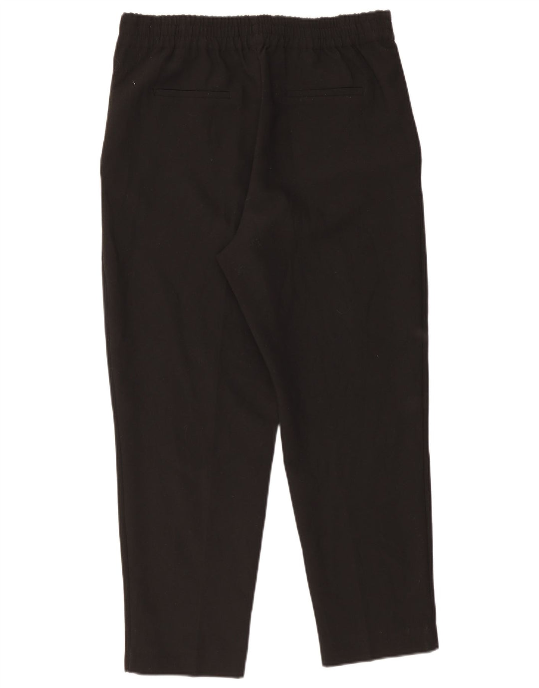 Zara Damen Tapered Chino-Hose, Größe L, W33, L27, Schwarz, Polyester