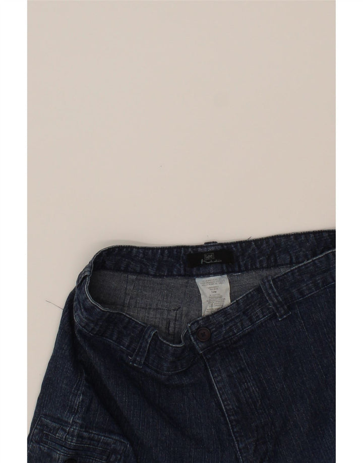 LEE Womens Cargo Denim Shorts US 12 Large W32  Blue Cotton Vintage Lee and Second-Hand Lee from Messina Hembry 