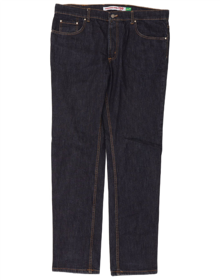 CARRERA Herren 700 Straight Jeans W38 L34 Marineblaue Baumwolle