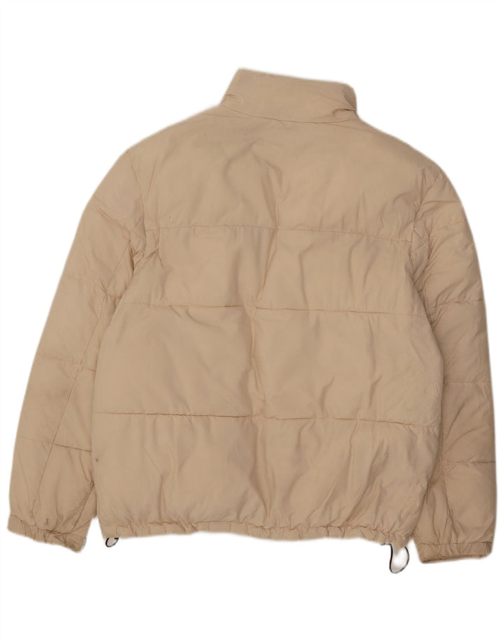 ZARA Herren Wattierte Jacke UK 36 Small Beige Nylon