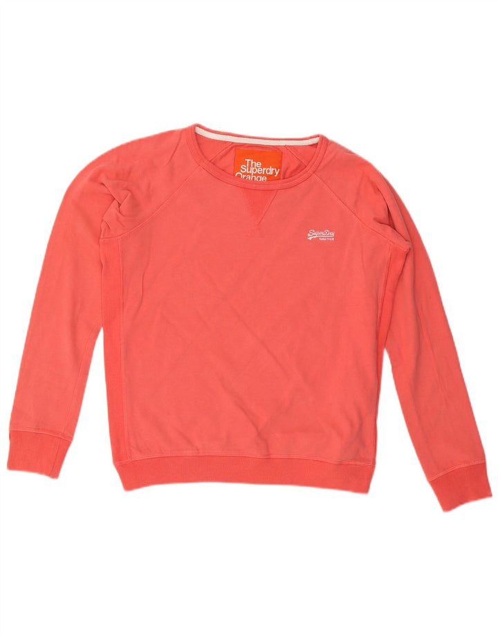 SUPERDRY Damen-Sweatshirt-Pullover UK 16 Large Pink