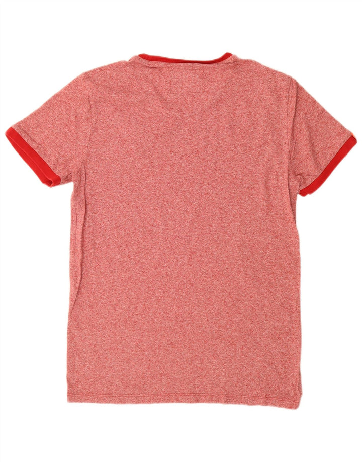 Superdry Herren T-Shirt mit Grafik, groß, rot meliert
