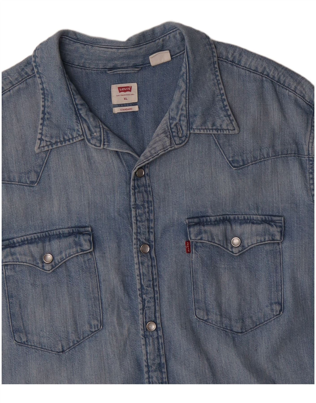 Levi's Herren Standard-Jeanshemd XL aus blauer Baumwolle