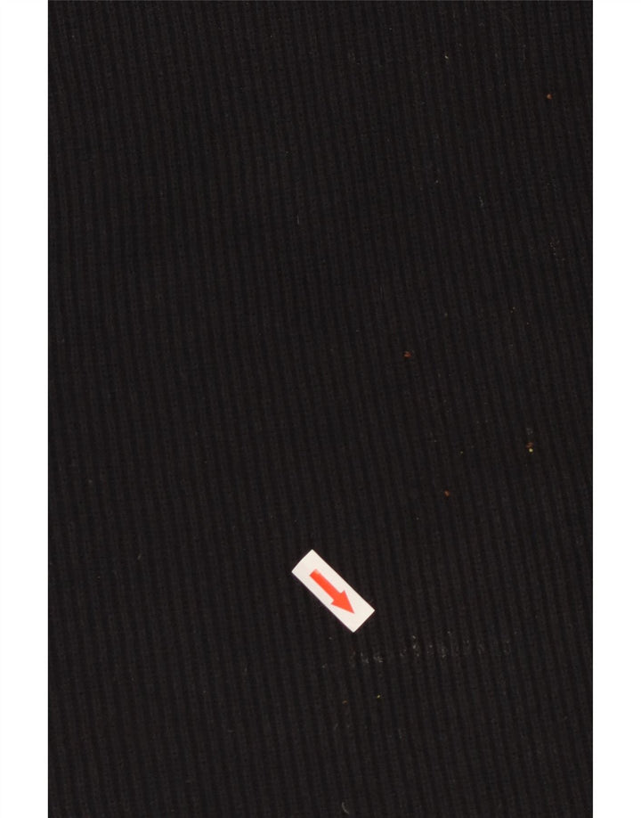 JIGSAW Damen Weste Tank Top UK 10 Small Schwarz Baumwolle