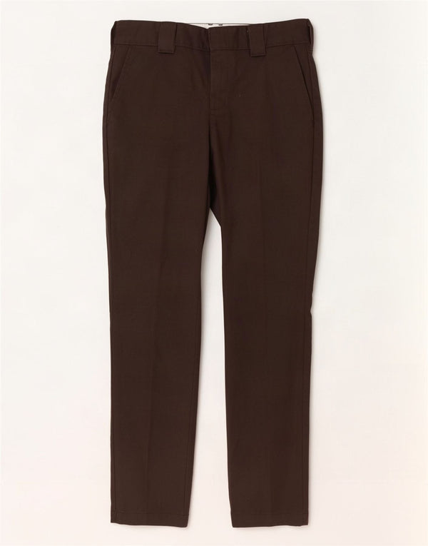 Dickies Mens Slim Fit Chino Trousers W30 L32 Brown Polyester