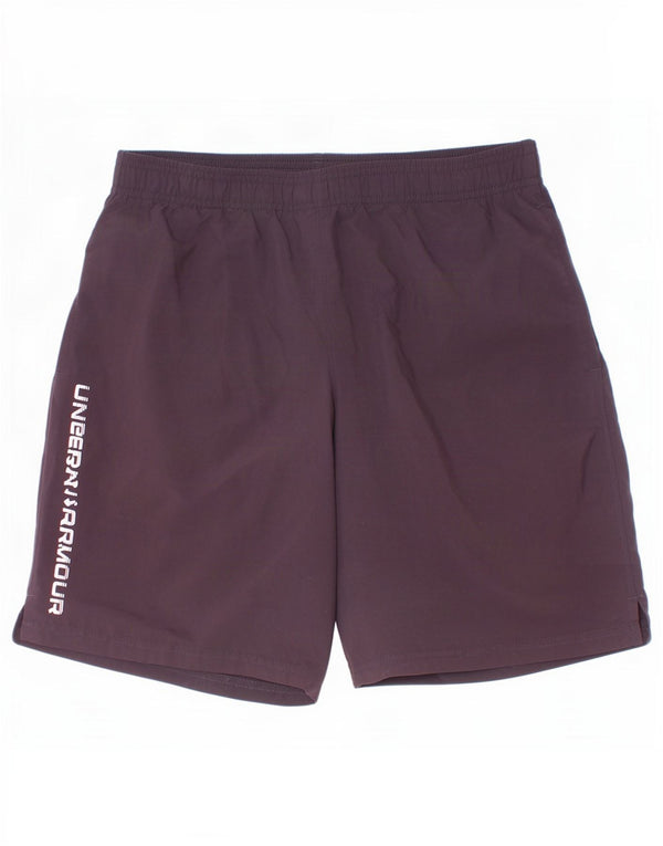 Under Armour Jungen-Sportshorts mit Grafik, 11–12 Jahre, Größe L, schwarzes Polyester