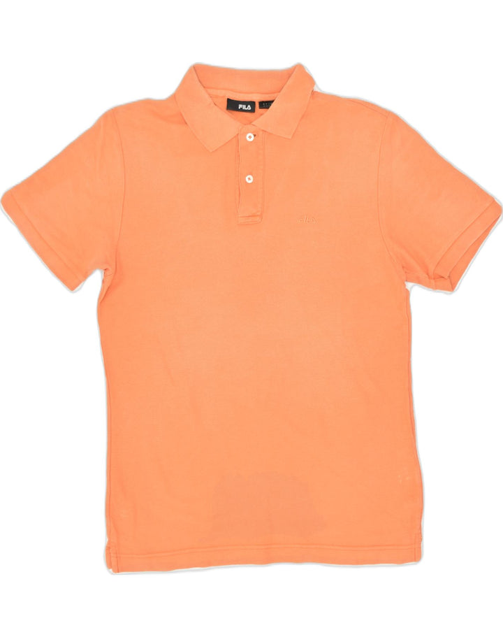 FILA Mens Polo Shirt Small Orange Cotton | Vintage | Thrift | Second-Hand | Used Clothing | Messina Hembry 