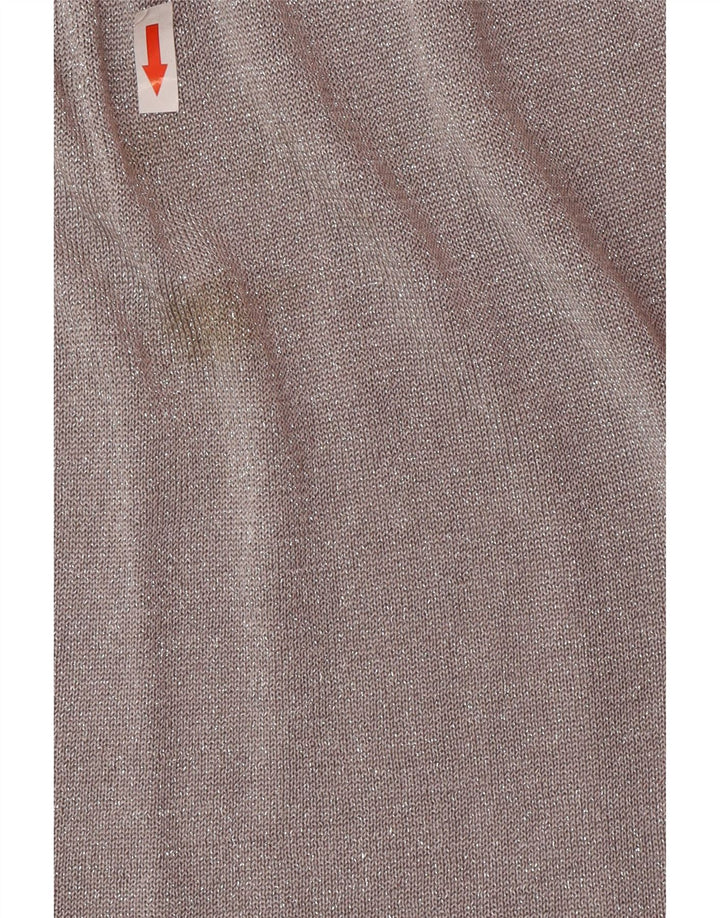 Zara Damen Langarm-Pulloverkleid UK 12 Mittelgrau