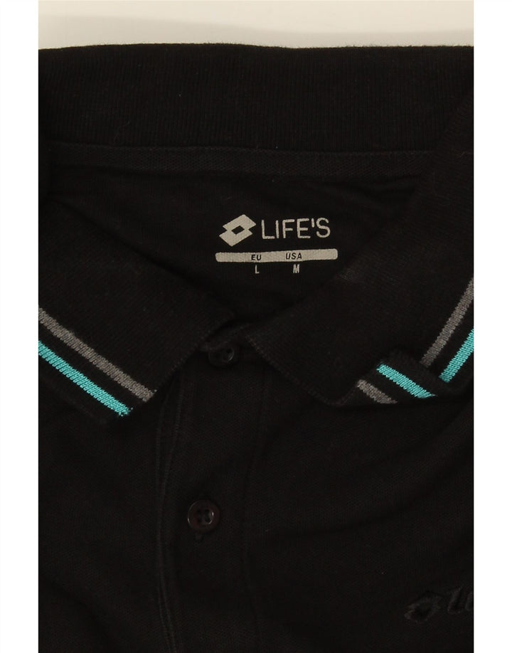 Lotto Herren Life's Poloshirt Medium Schwarz