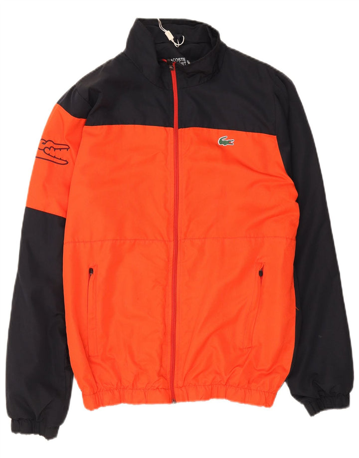 Lacoste Herren-Trainingsanzug mit grafischem Oberteil, Größe 4, mittelschwarz, Farbblock