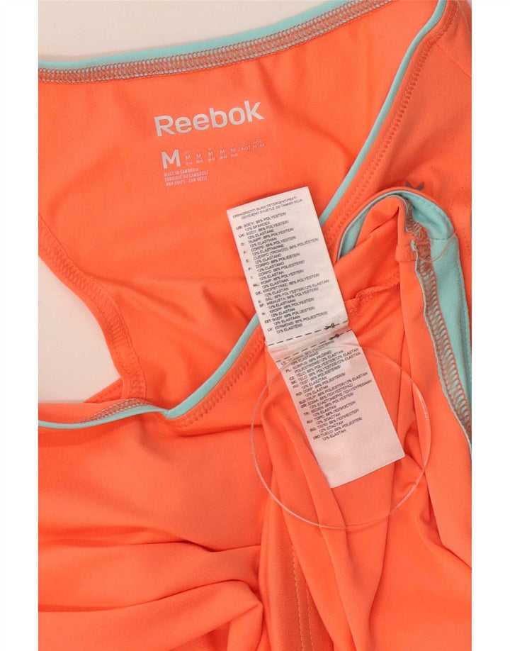 Reebok Damen Weste Top UK 12/14 Medium Orange Polyester