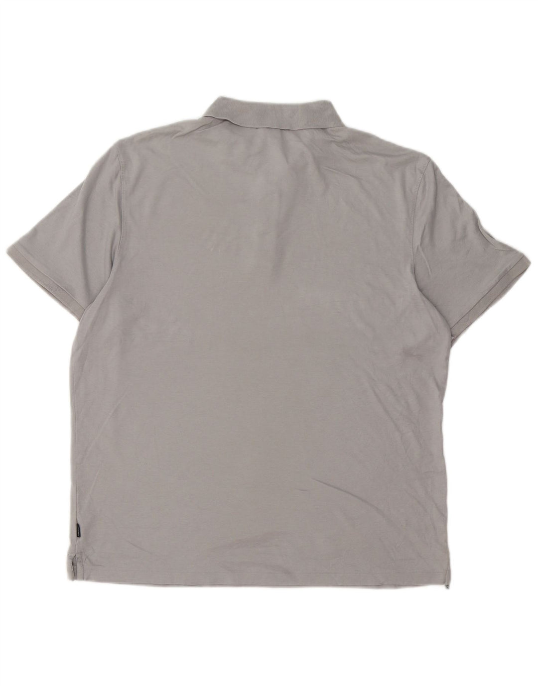 CALVIN KLEIN Herren Poloshirt Große graue Baumwolle