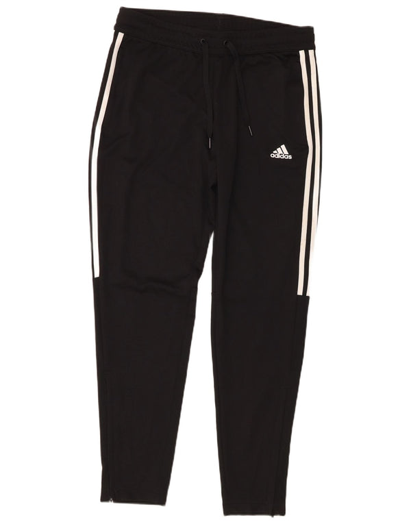 Adidas Damen Aeroready Trainingshose UK 14 Medium Schwarz Polyester