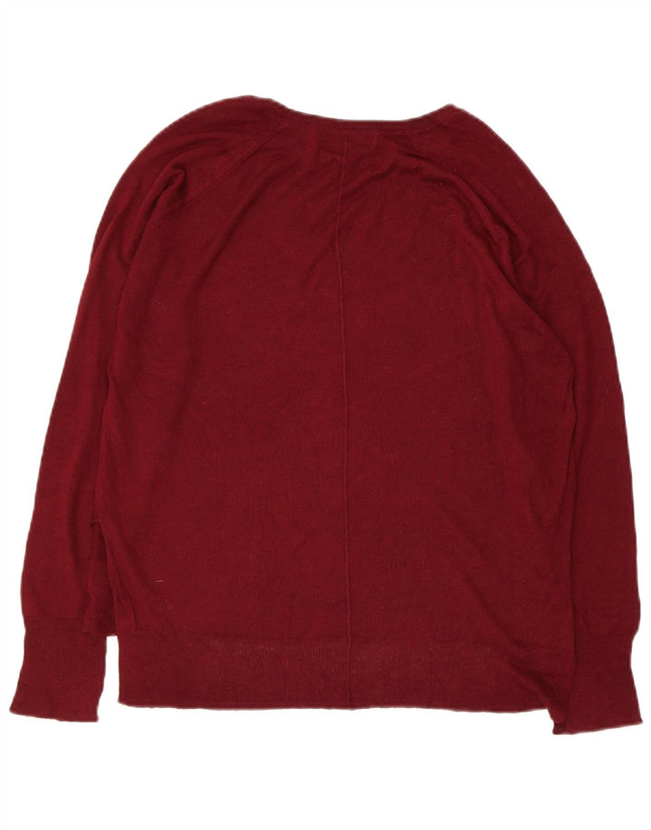 Zara Damen-Pullover mit U-Boot-Ausschnitt, Gr. 14, mittleres Kastanienbraun