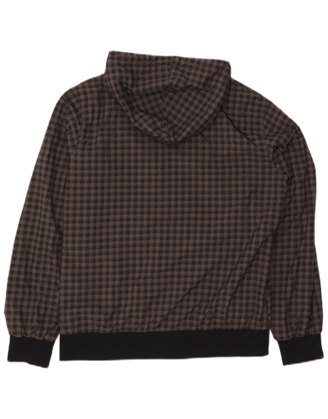 Nike Herren Kapuzen-Wendejacke UK 38/40 Mittelgrauer Hahnentritt