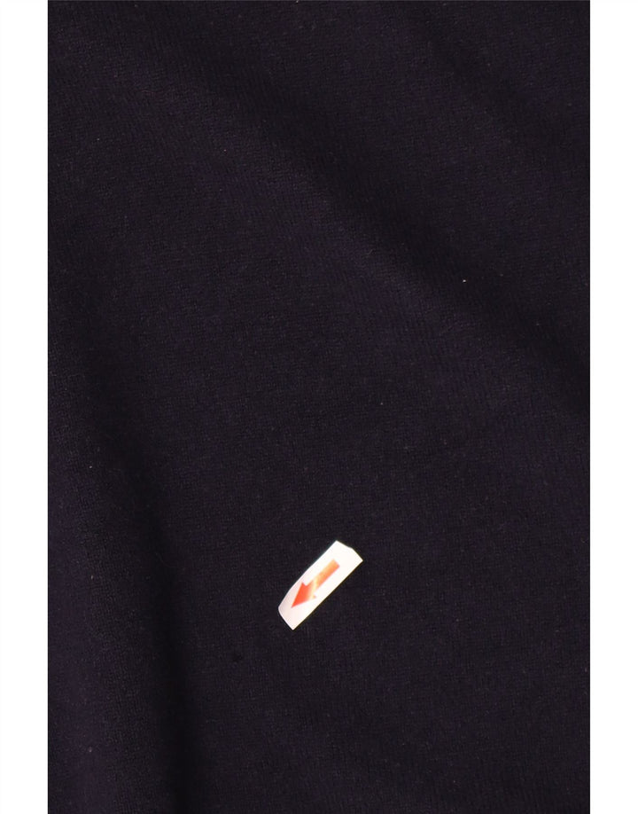 Gant Herren-Pullover mit Rundhalsausschnitt, groß, marineblaue Lammwolle