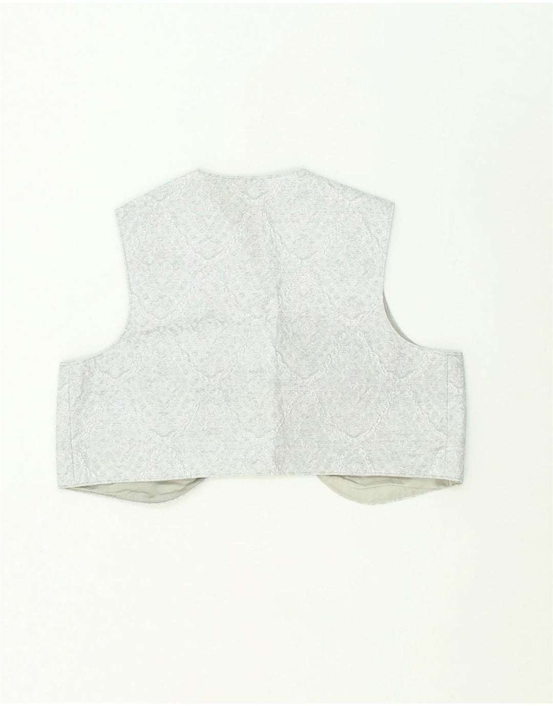 VINTAGE Womens Waistcoat UK 14 Large Grey | Vintage Vintage | Thrift | Second-Hand Vintage | Used Clothing | Messina Hembry 