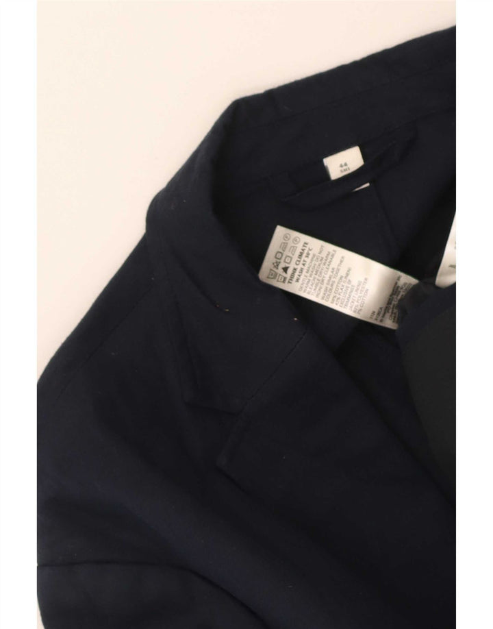 Marks & Spencer Herren-Blazer mit 2 Knöpfen, UK 44, XL, Marineblau, Baumwolle