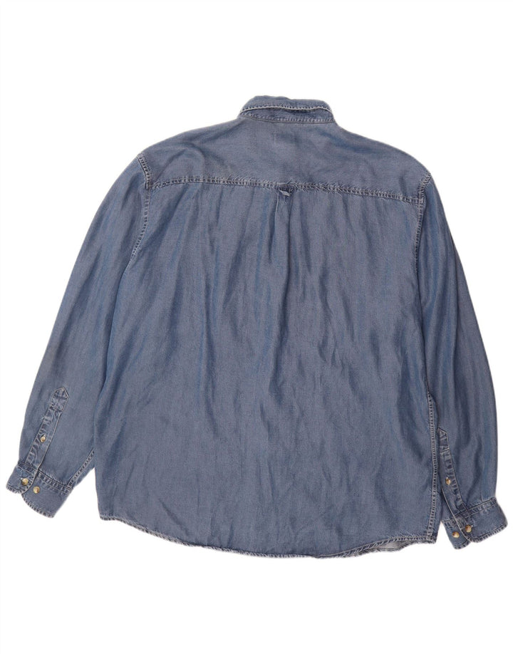 LEE Herrenhemd XL Blau Tencel