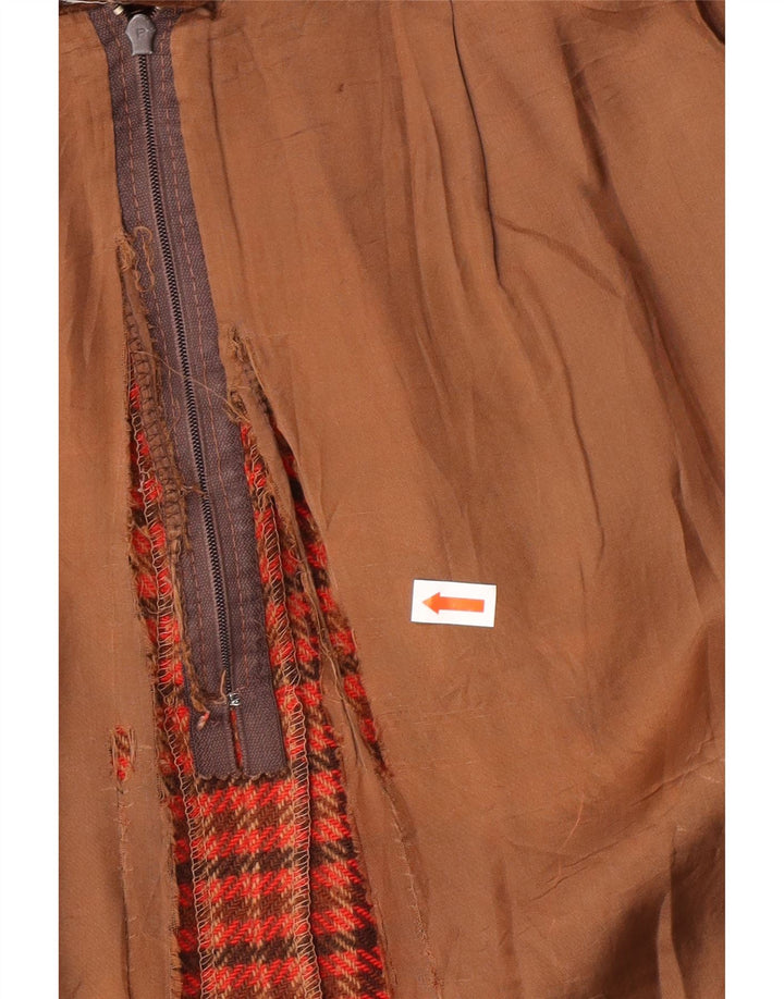 VALENTINO Damen Miss V A-Linienrock W30 Mittelrote Hahnentrittwolle