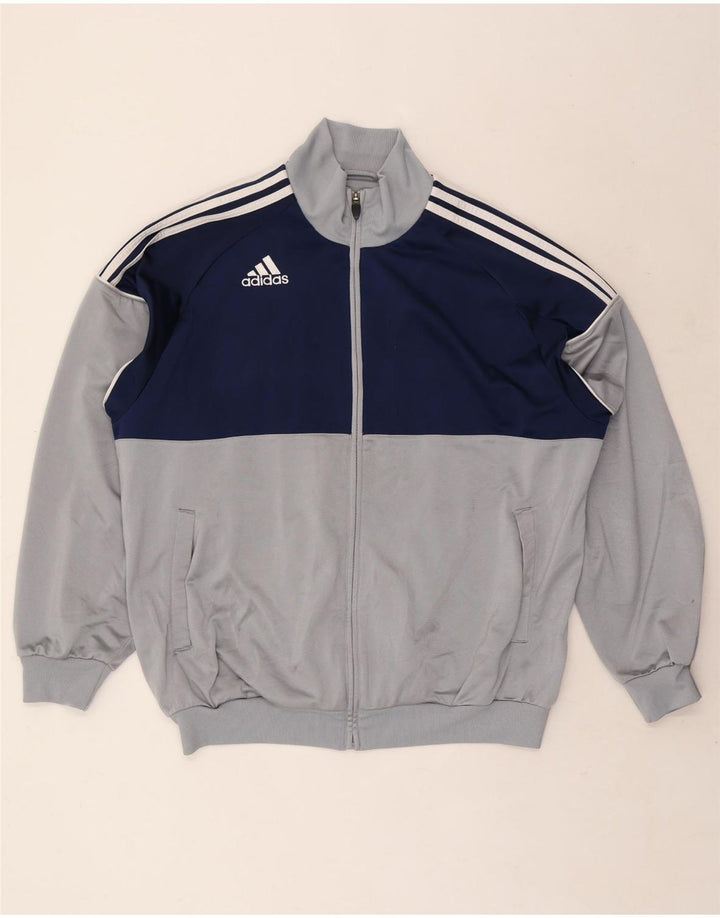 Adidas Herren Trainingsanzug Top Jacke XL Grau Colourblock