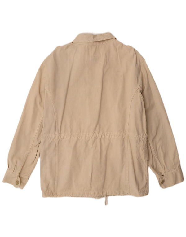 VINTAGE Herren-Militär-Utility-Jacke UK 36 Small Beige Baumwolle