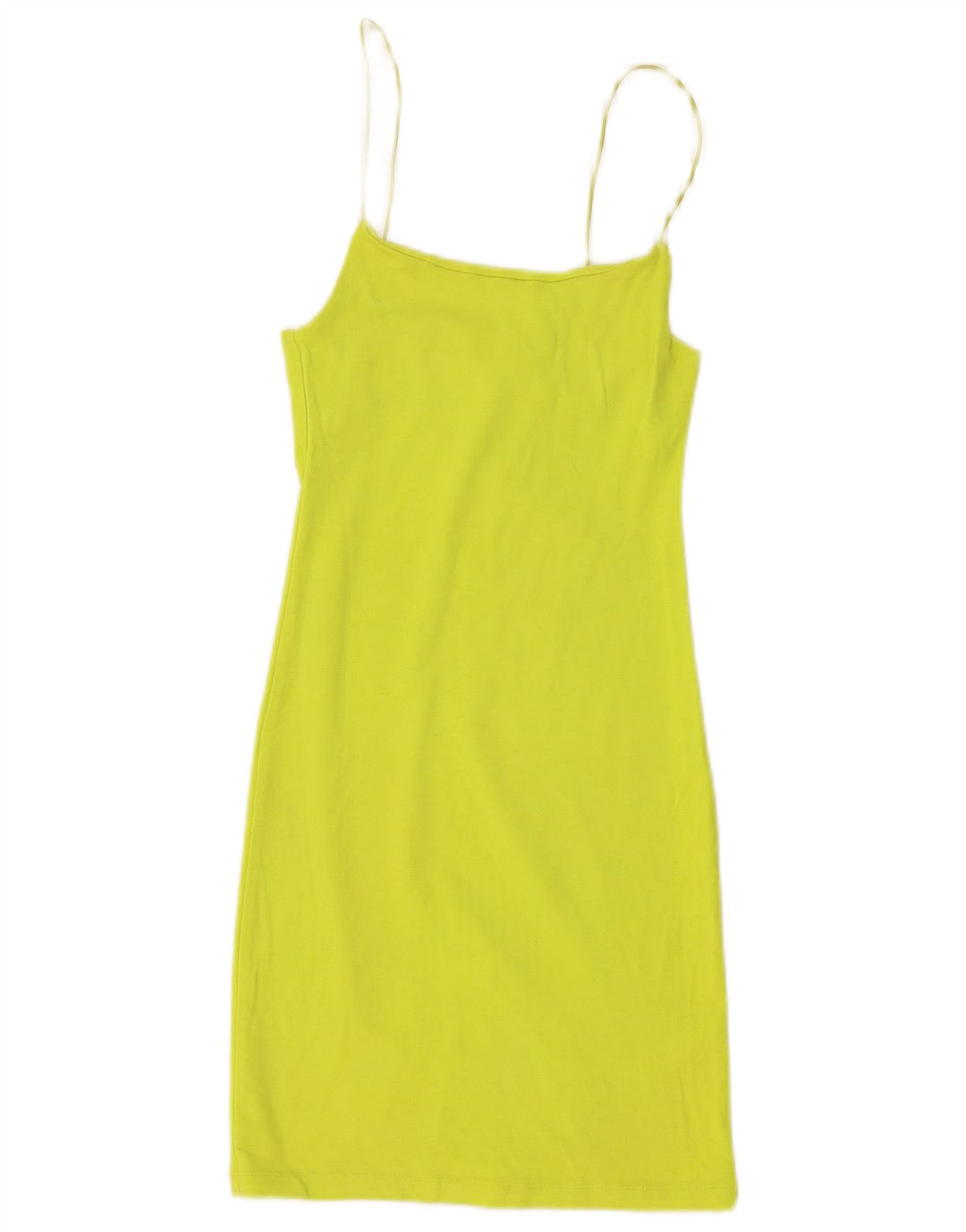 Zara Damen Sommerkleid UK 12 Mittelgrüne Baumwolle