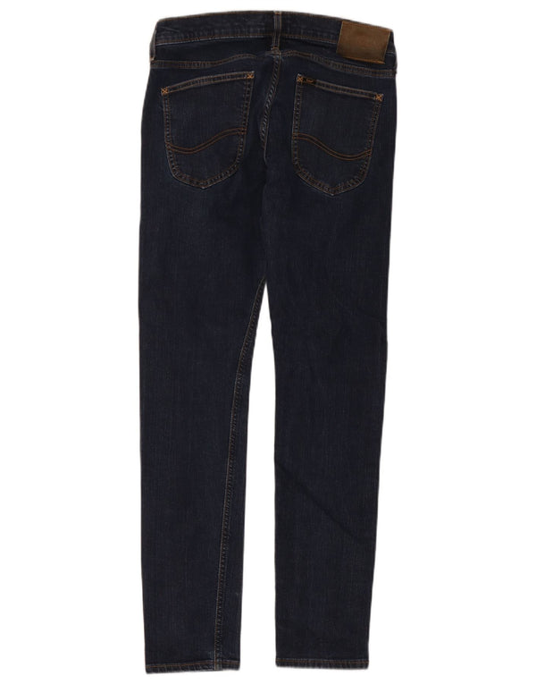 Lee Damen Luke Slim Jeans W29 L30 Marineblau Baumwolle