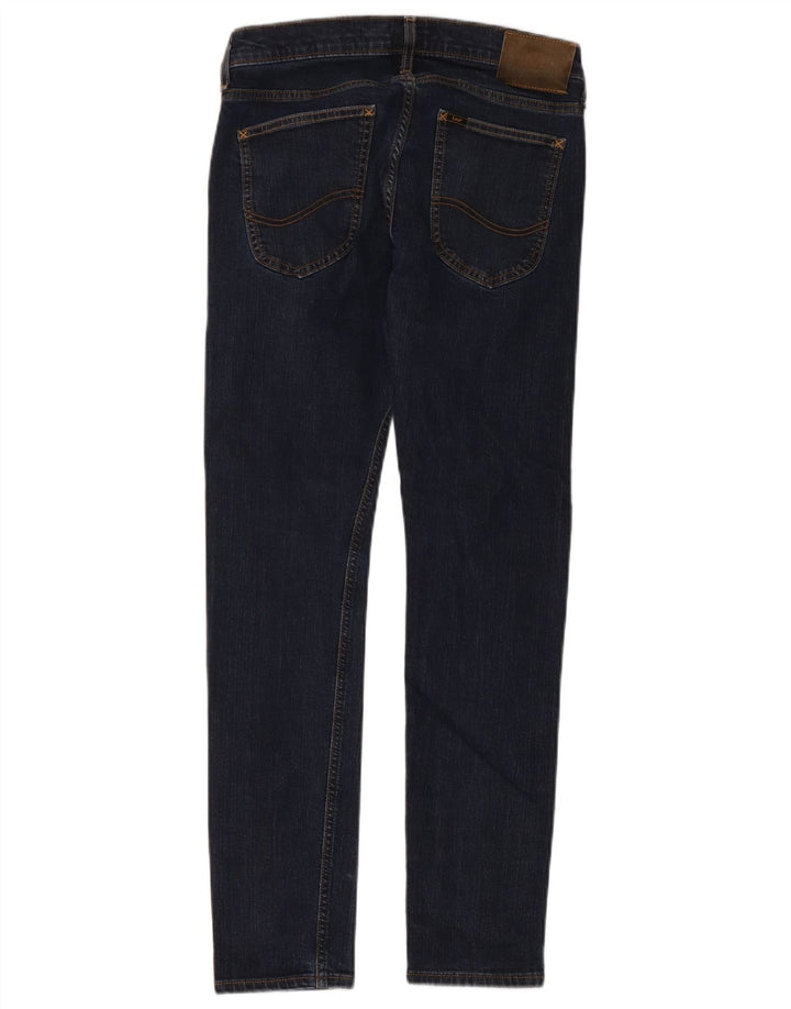 Lee Damen Luke Slim Jeans W29 L30 Marineblau Baumwolle