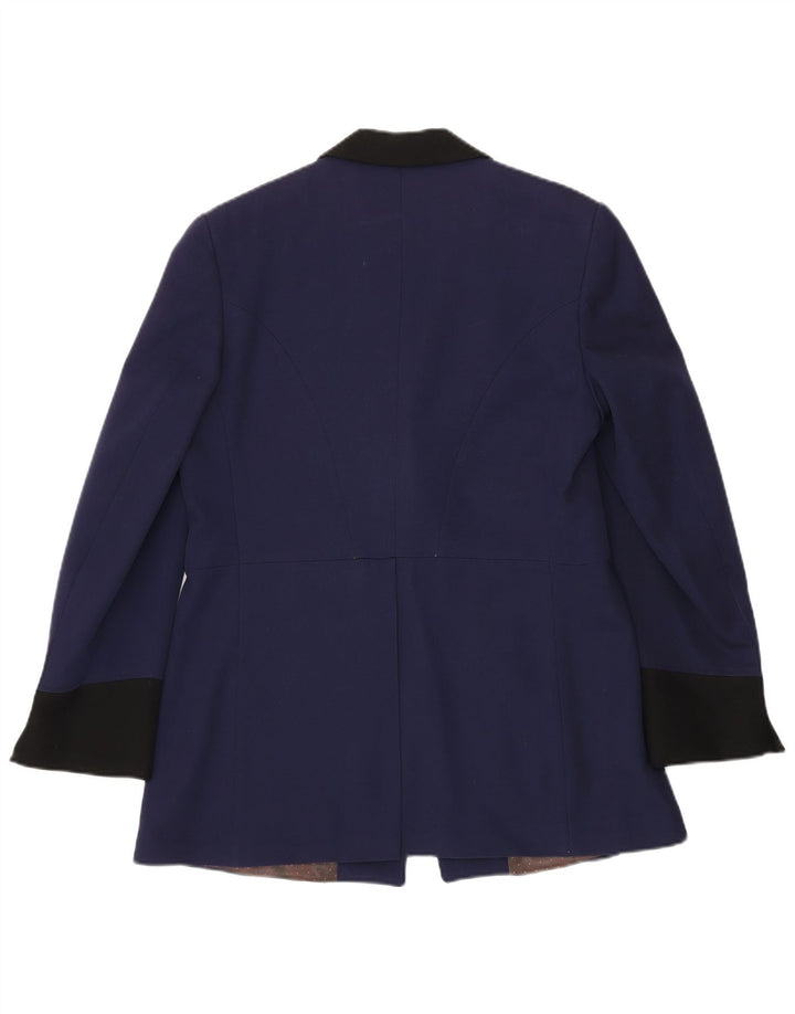 Vintage Herren Blazer Jacke UK 38 Medium Navy Blue Colourblock