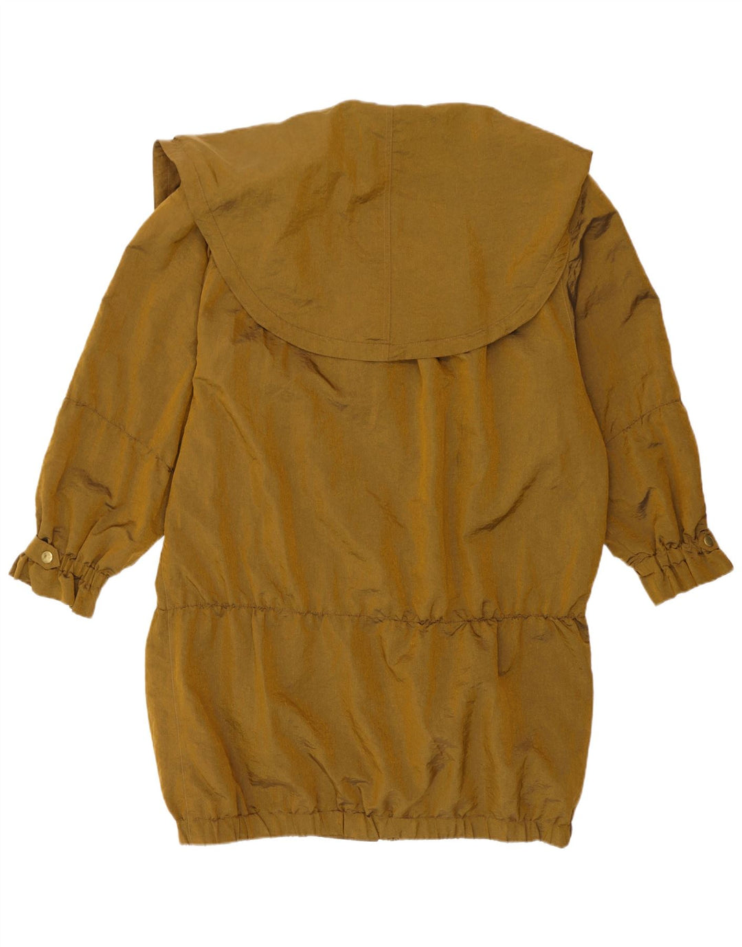 Vintage Damen Übergroßer Regenmantel UK 10 Small Gold